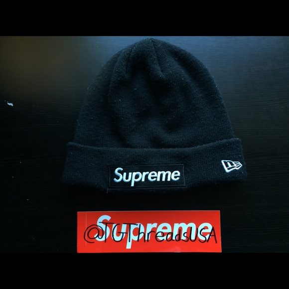 supreme x new era box logo beanie
